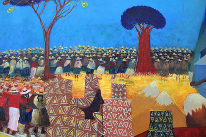 olgemalde festival de la yunza von kunstler anicama aus peru
