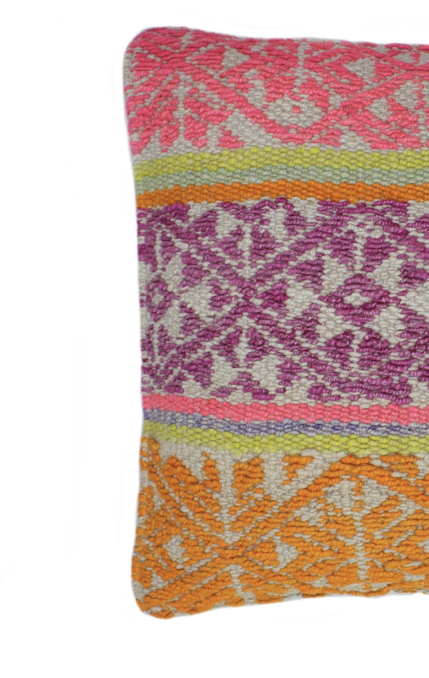 Frazadakissen 45x45 aud Peru - bunte Rauten