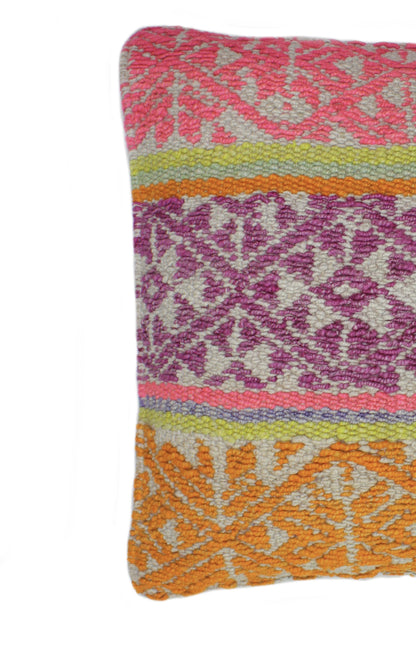 Frazadakissen 45x45 aud Peru - bunte Rauten