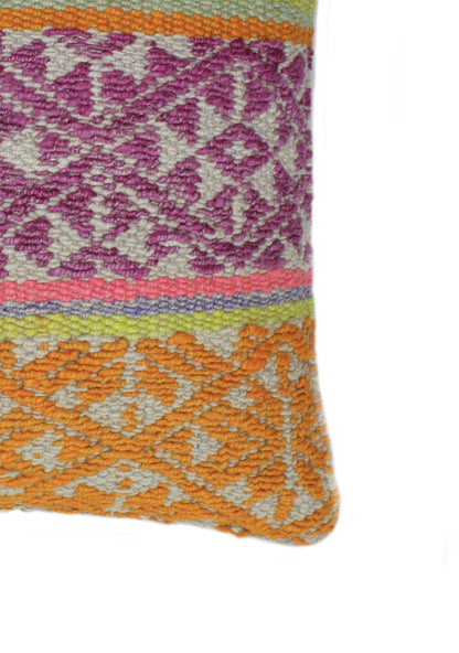 Frazadakissen 45x45 aud Peru - bunte Rauten