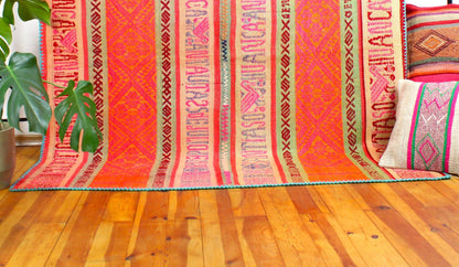vintage frazada teppich cusco