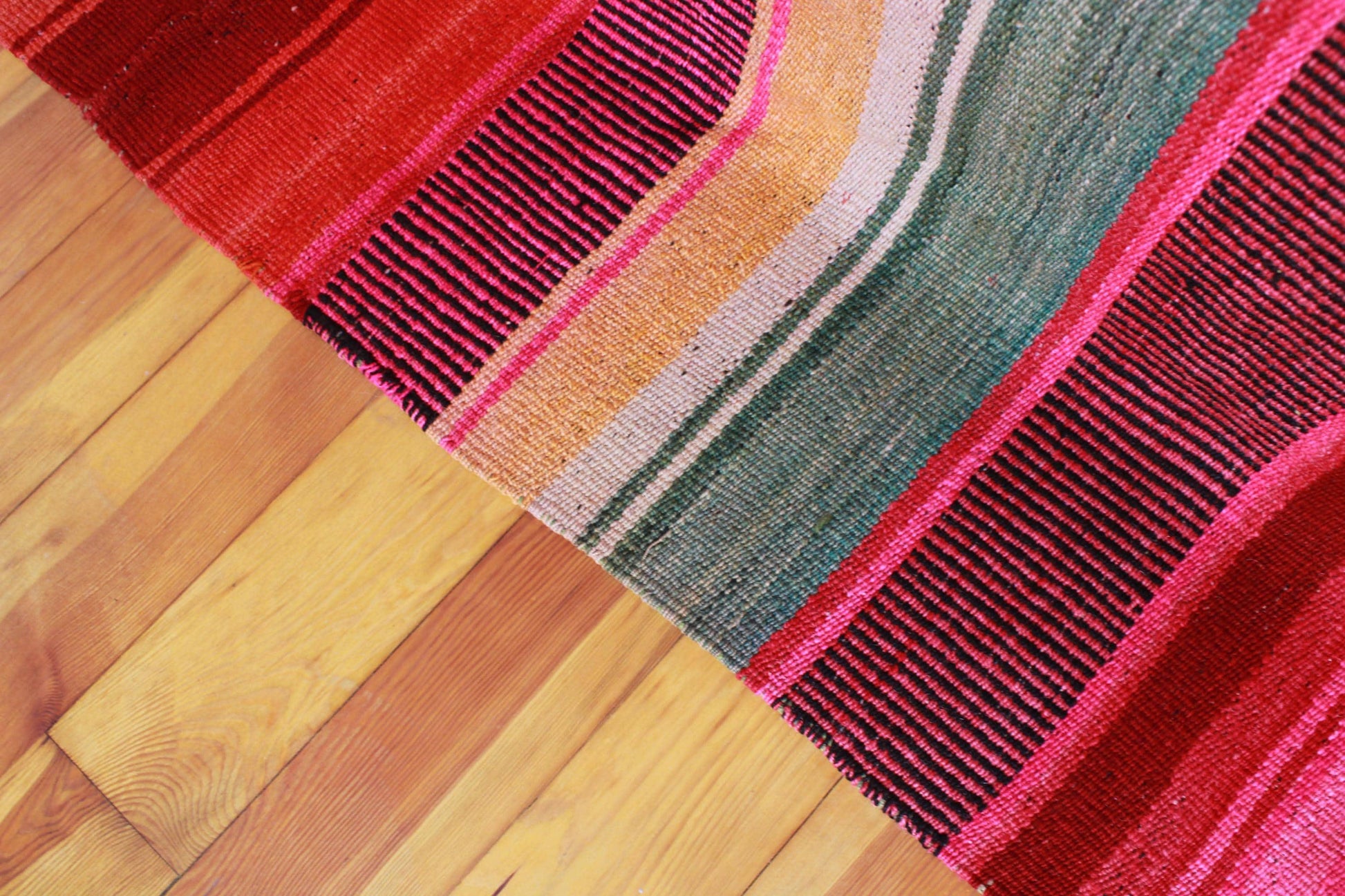 vintage frazada teppich handgewebt aus peru