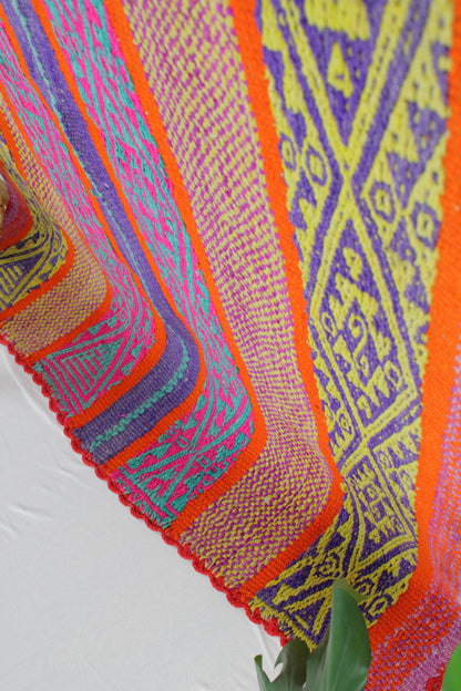 vintage frazada teppich handgewebt aus peru