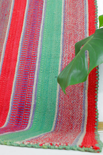 vintage frazada teppich handgewebt aus peru