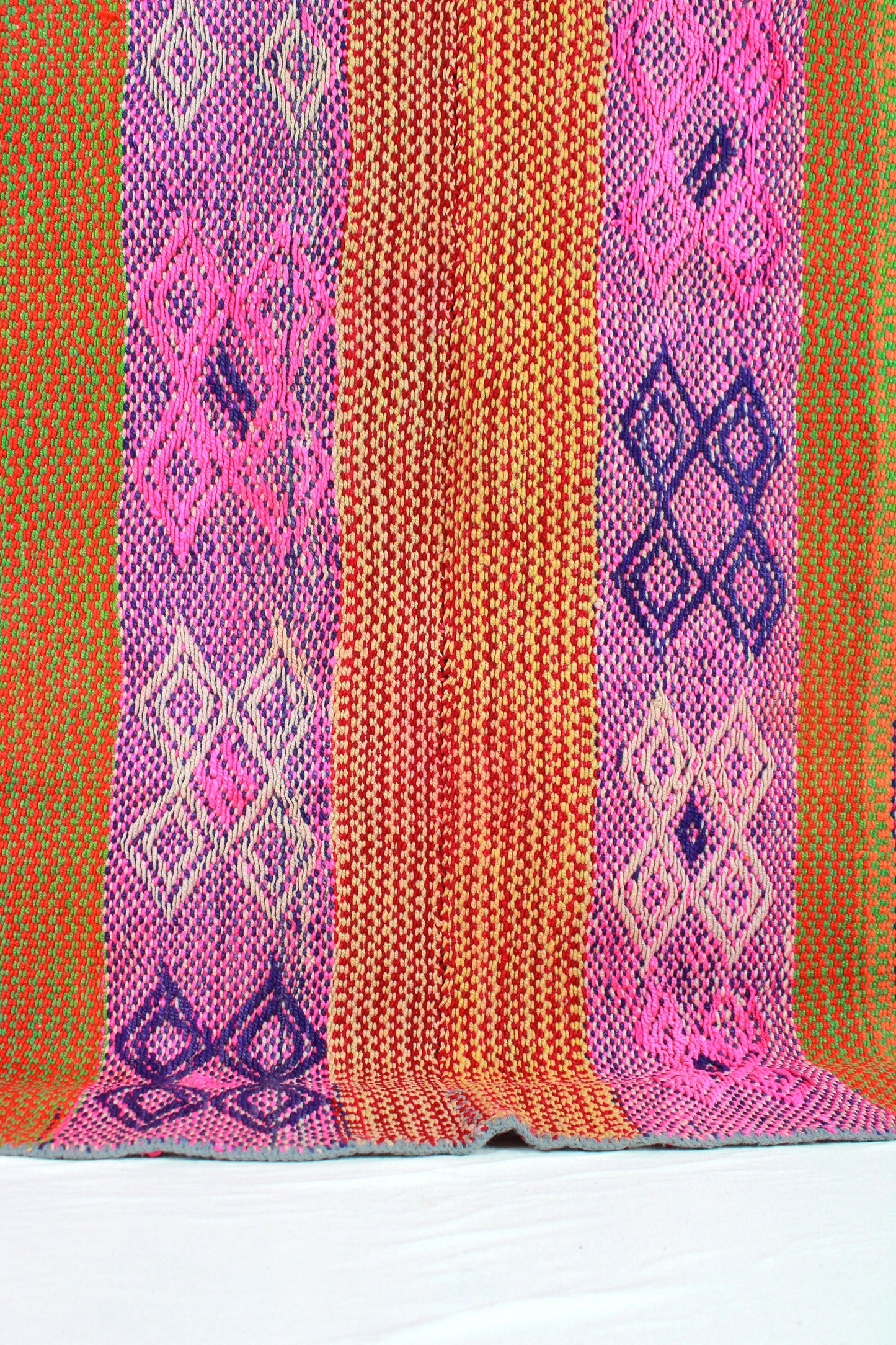 vintage frazada teppich handgewebt aus peru