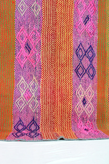 vintage frazada teppich handgewebt aus peru