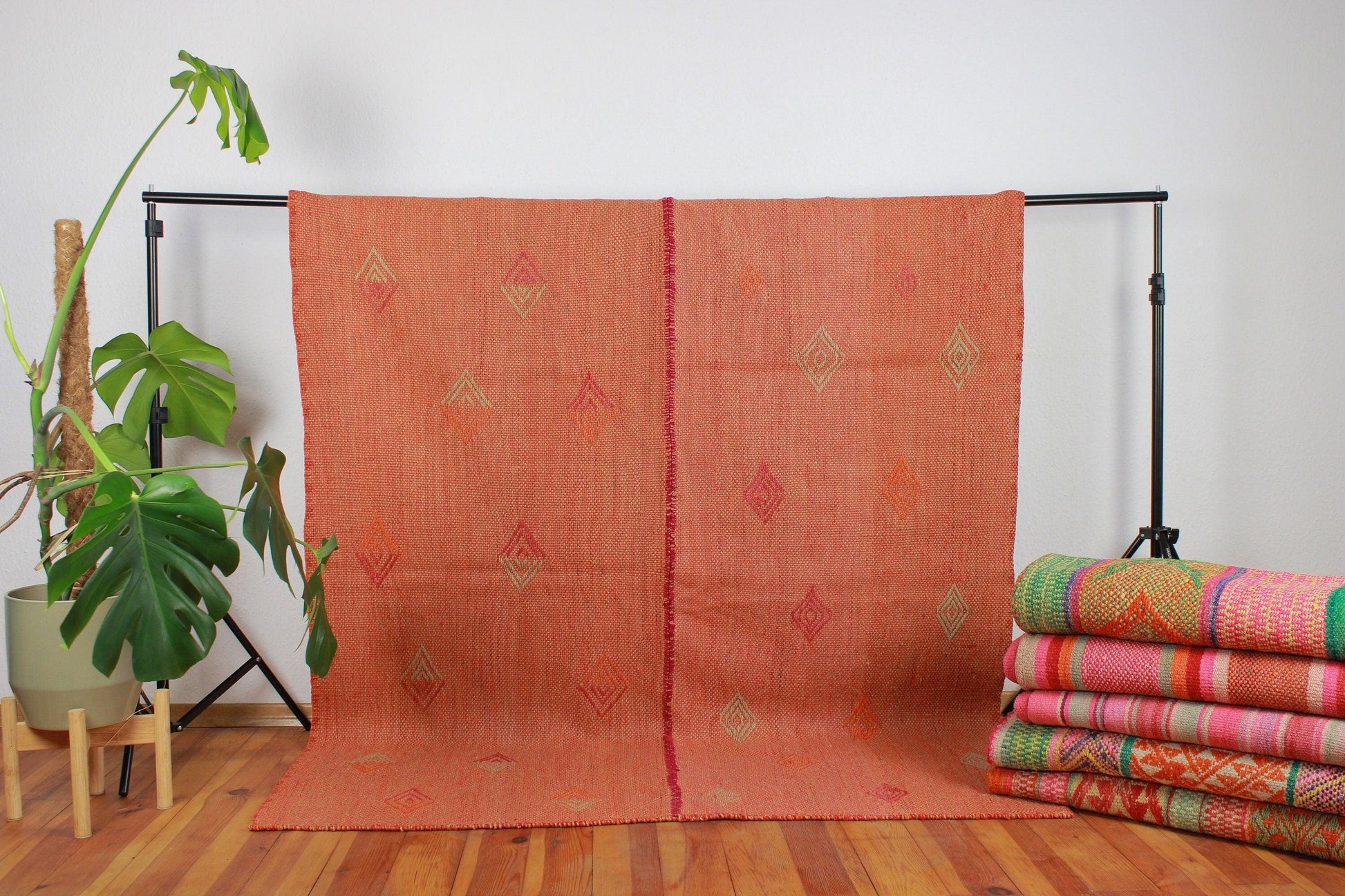 vintage frazada teppich naranja