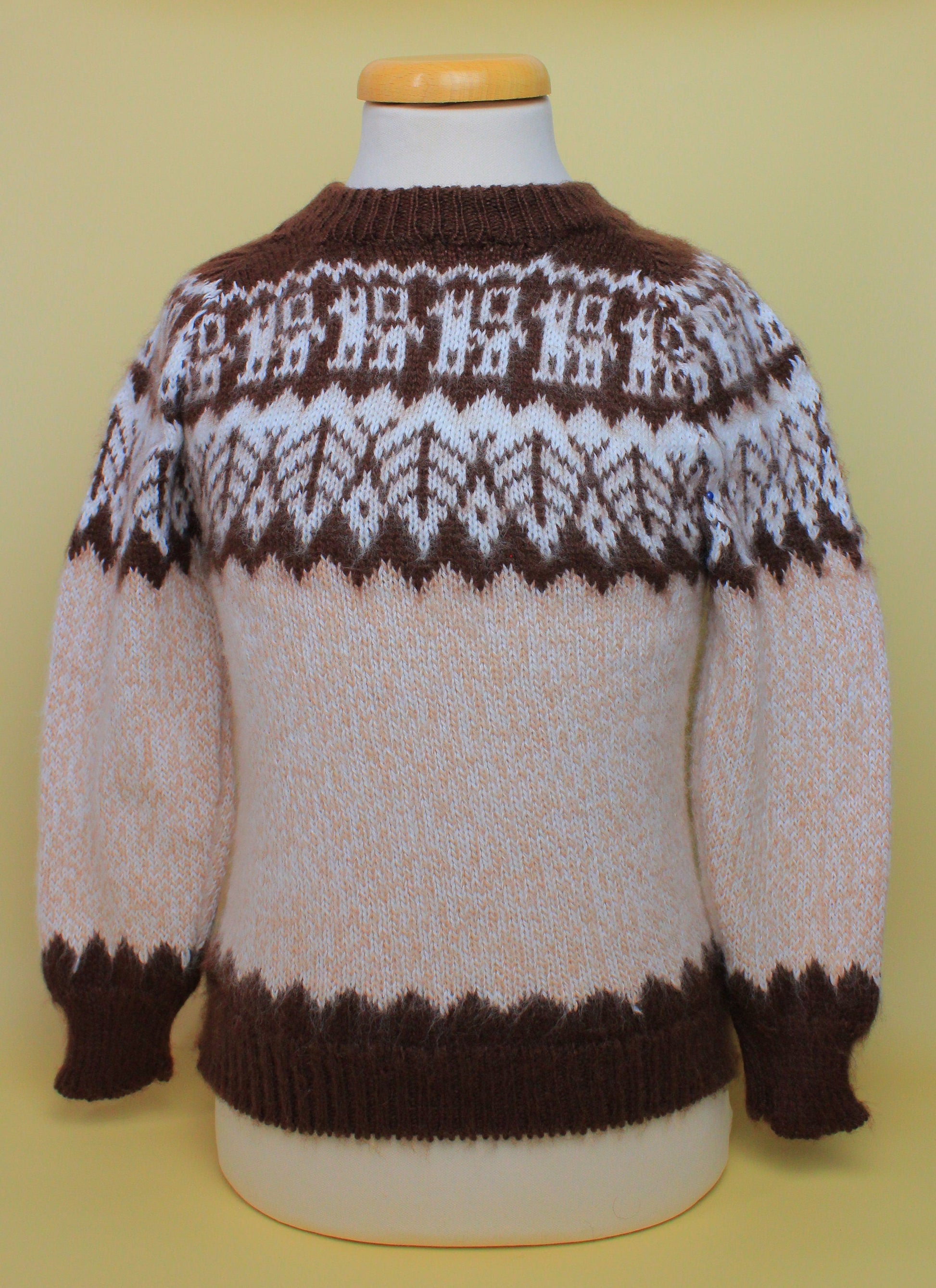 Kinderpullover 110-128 handgemacht aus Alpaka