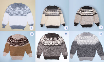 Kinderpullover 110-128 handgemacht aus Alpaka